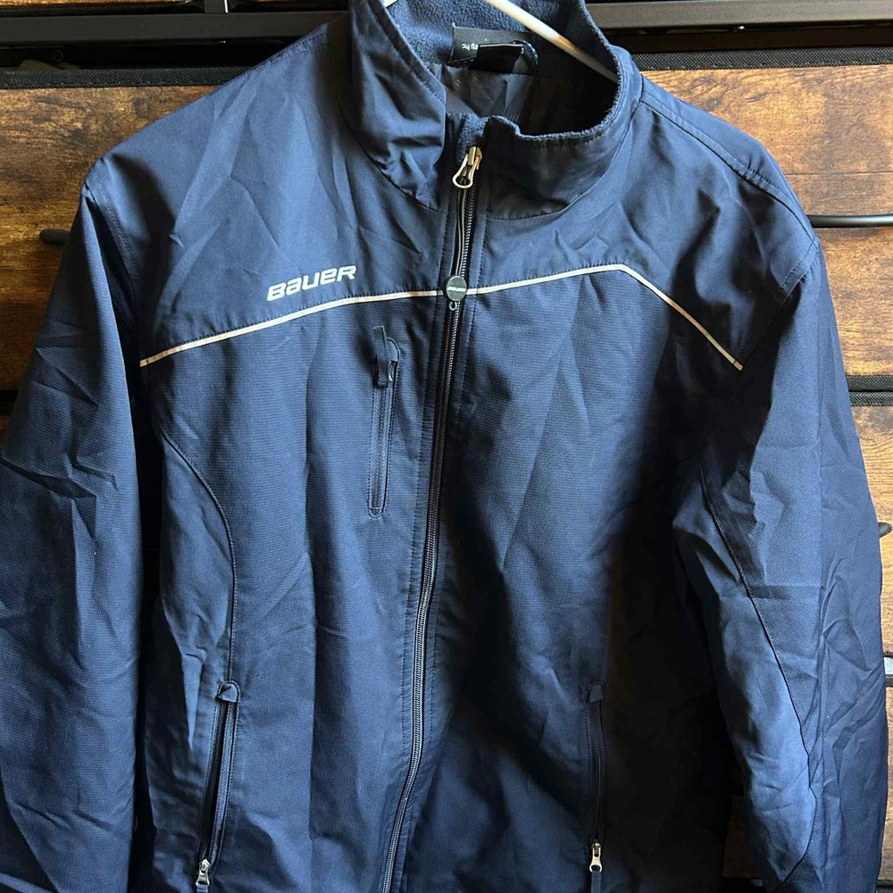 Bauer Blue Performance Jacket with Full-Length Zipper